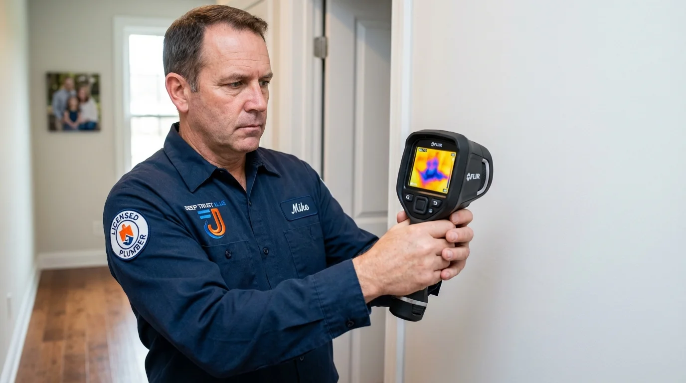 Thermal imaging leak detection by Johns Plumbing LLC in Kings Mills